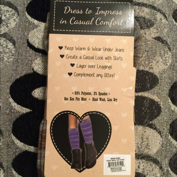 🔥🔥🤩 Single Pair Bell Blue Boot Socks 🤩🔥🔥 - Picture 3 of 4